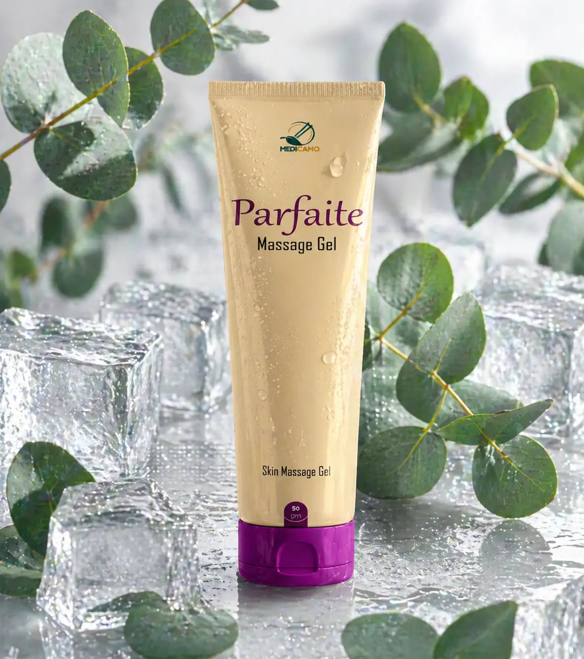 أفضل مساج جيل في مصر لتخفيف آلام المفاصل والعضلات. Parfaite Massage Gel من Medicamo بتركيبة متطورة وفعالة. عبوة بيضاء مع رسم توضيحي بارز لشخص يجري. اطلبه الآن من متجر Medicamo في مصر.